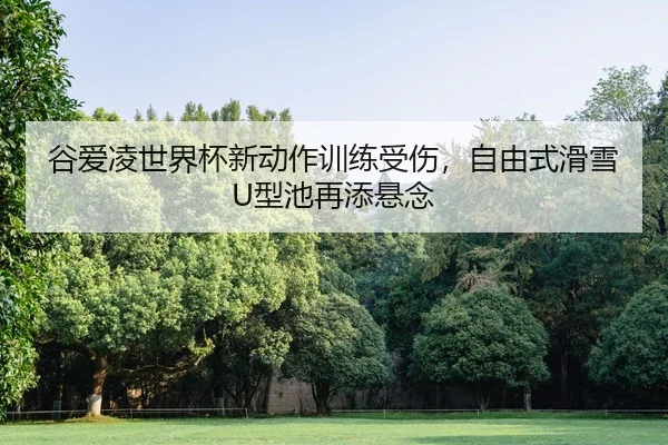 谷爱凌世界杯新动作训练受伤，自由式滑雪U型池再添悬念