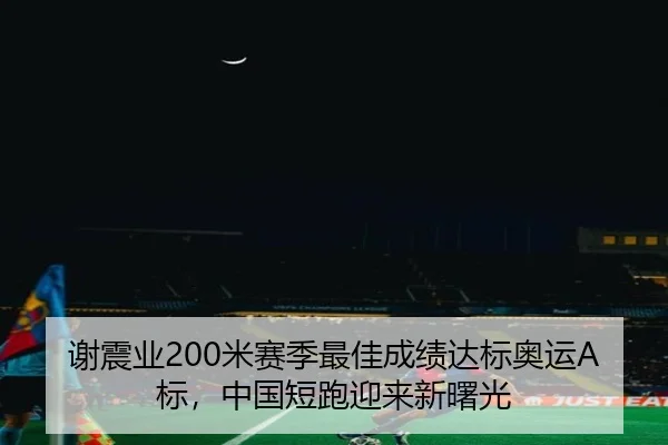 谢震业200米赛季最佳成绩达标奥运A标，中国短跑迎来新曙光