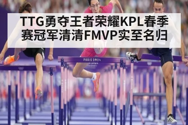 TTG勇夺王者荣耀KPL春季赛冠军清清FMVP实至名归